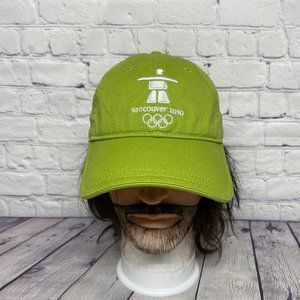 Vancouver 2010 Hat Cap Strap Back Lime Green Embroidered Official Merchandise